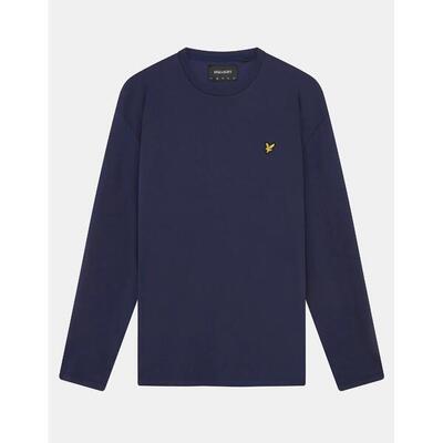 Effen t-shirt met lange mouwen lyle & scott