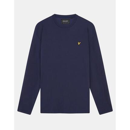 Einfarbiges T-Shirt mit langen Ärmeln Lyle & Scott