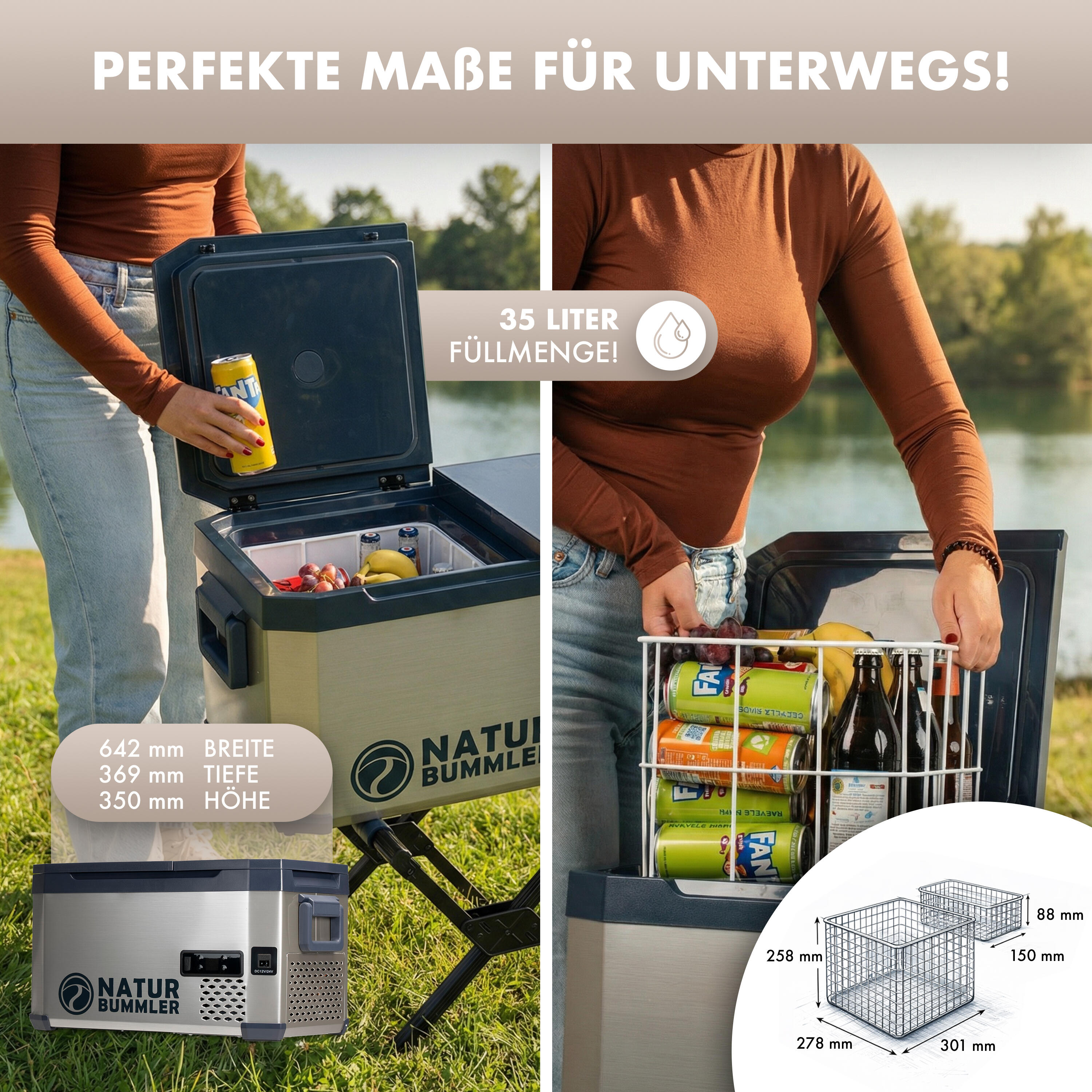 Camping Kompressor-Kühlbox VAC-CORE mit App-Steuerung & Dual Zone 2/7
