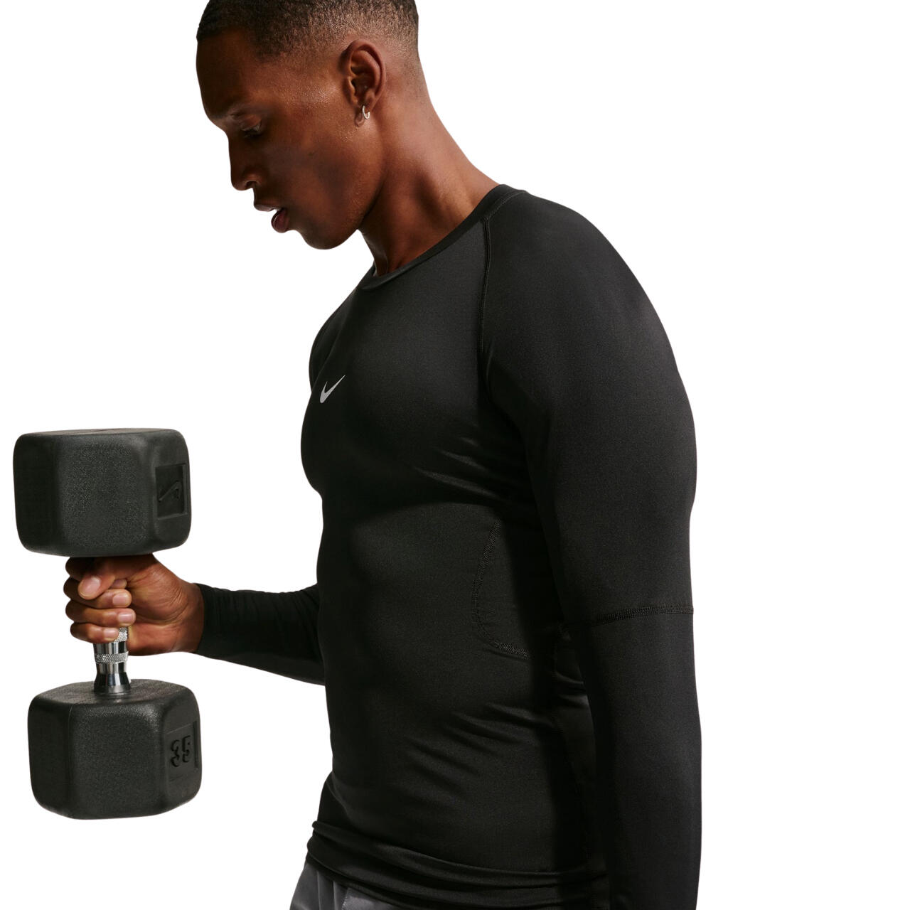 Camiseta Hombre Nike Pro Dri-Fit Negro 5/6