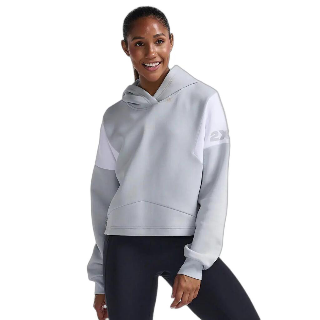 Women's hooded sweatshirt 2XU Form Spliced Crop