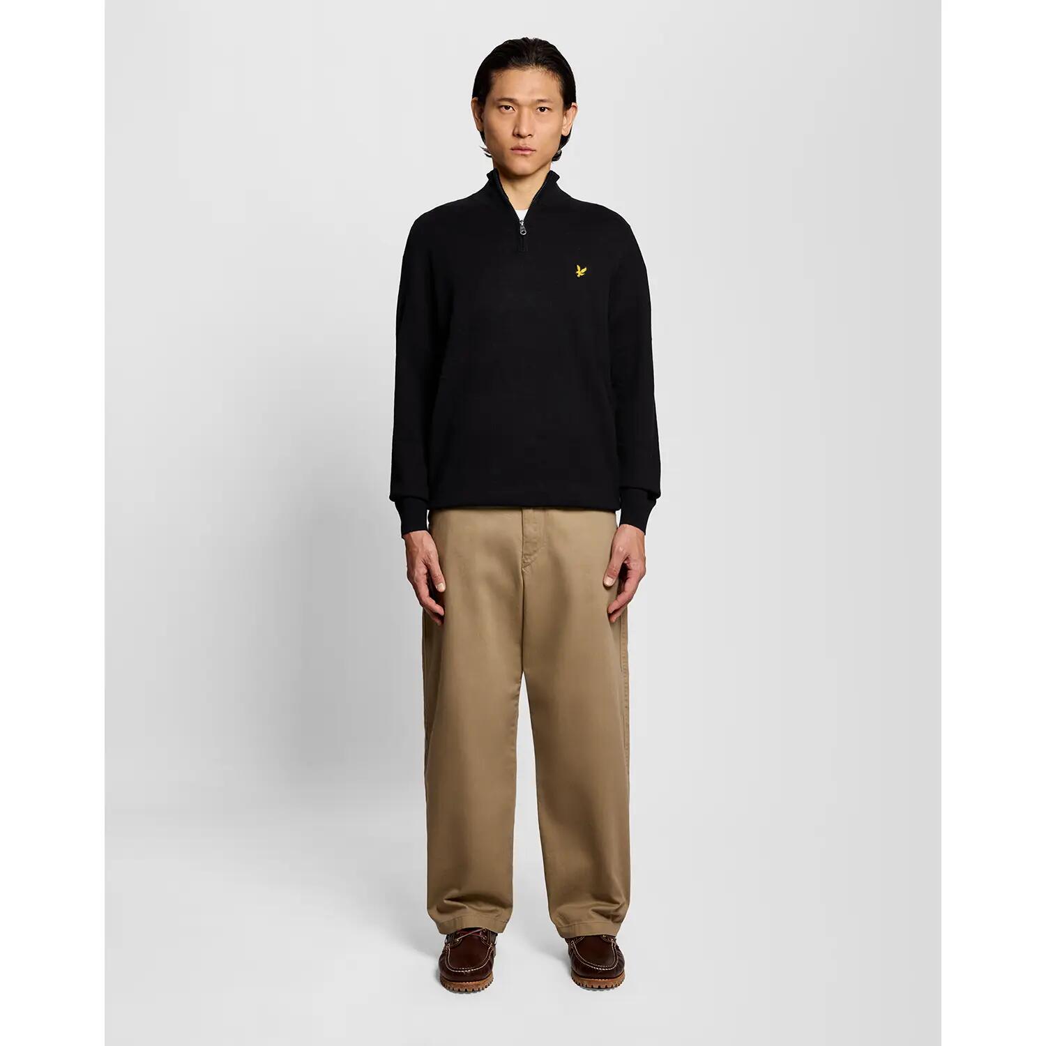 Merinowol 1/4 zip trui Lyle & Scott 3/7