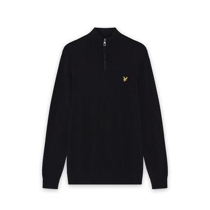 Pull 1/4 zip coton mérinos Lyle & Scott