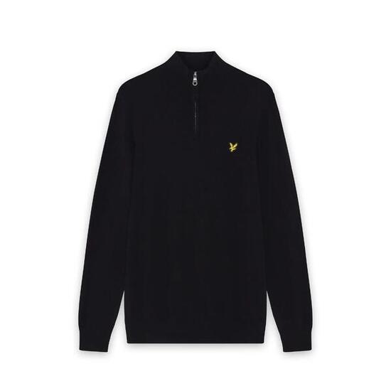 Pull 1/4 zip coton mérinos Lyle & Scott