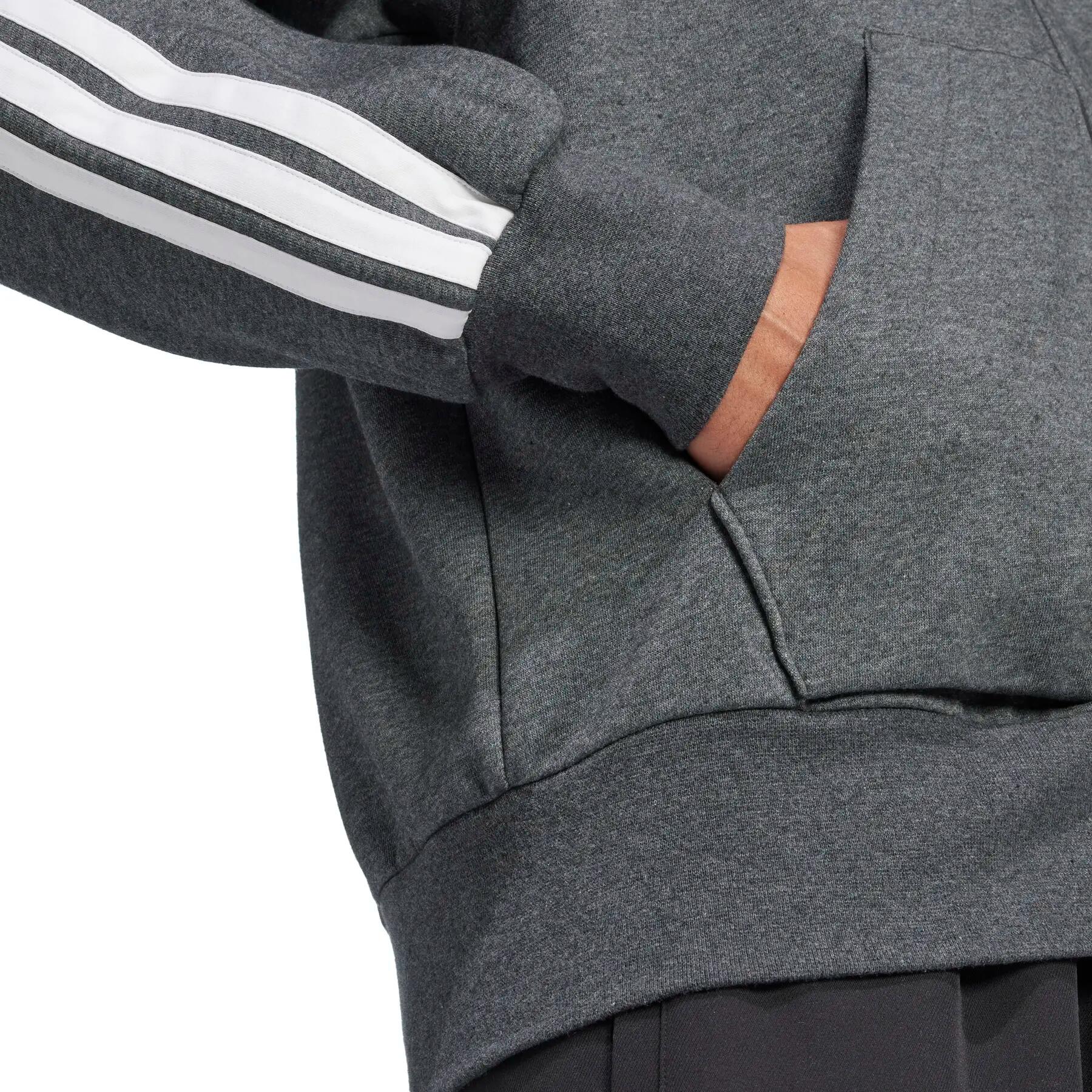 Sweatshirt à capuche full zip adidas Essentials 3-Stripes Fleece 6/6