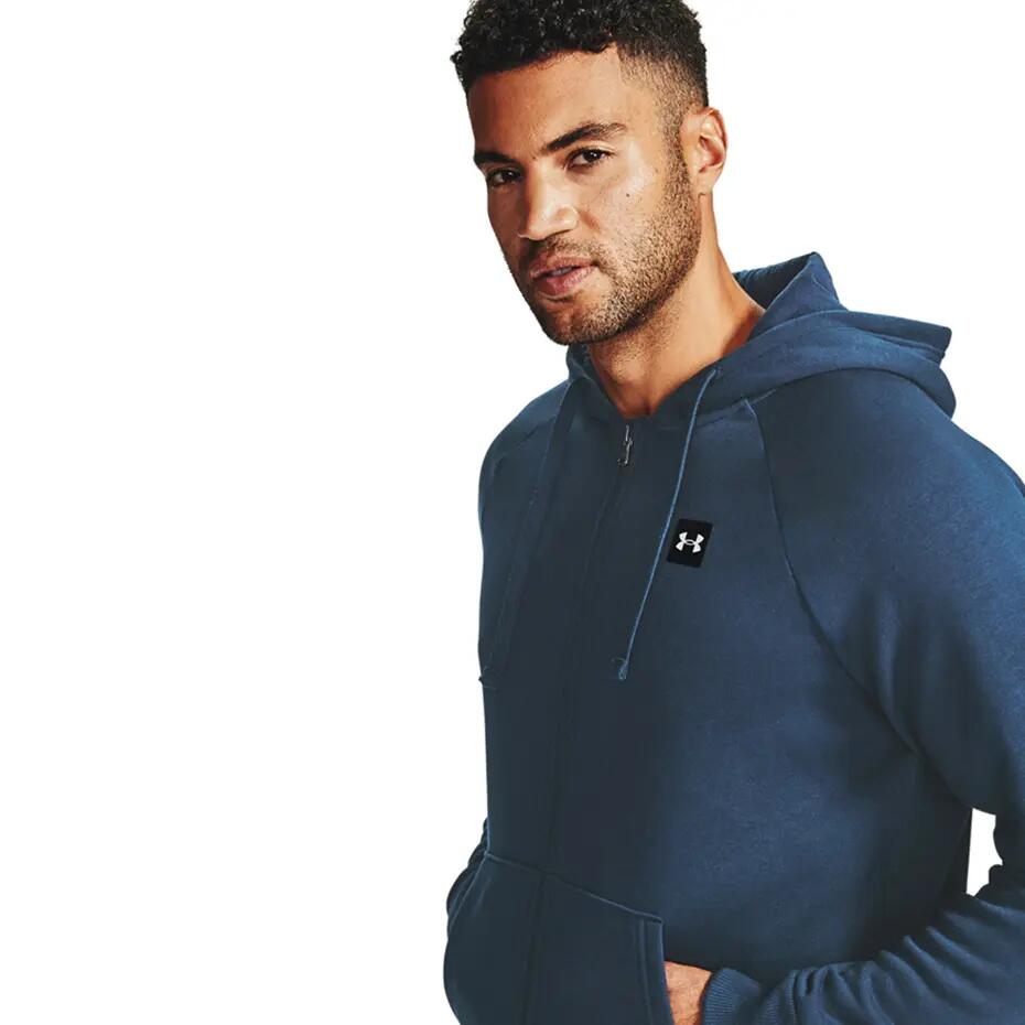 Under Armour Rival Fleece FZ, Niebieski 6/6