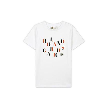 T-shirt col rond garçon - blanc