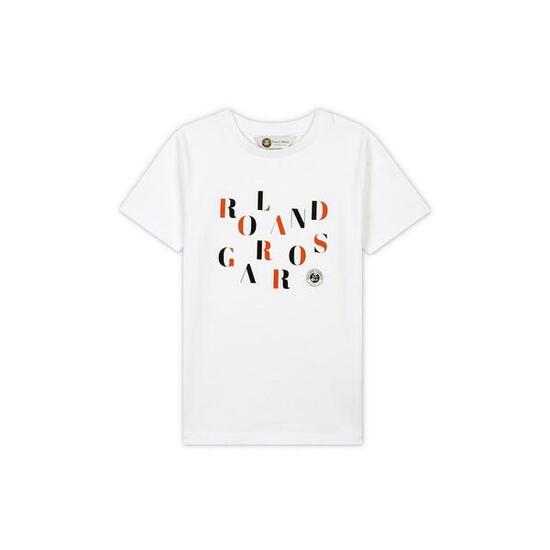 T-shirt col rond garçon - blanc