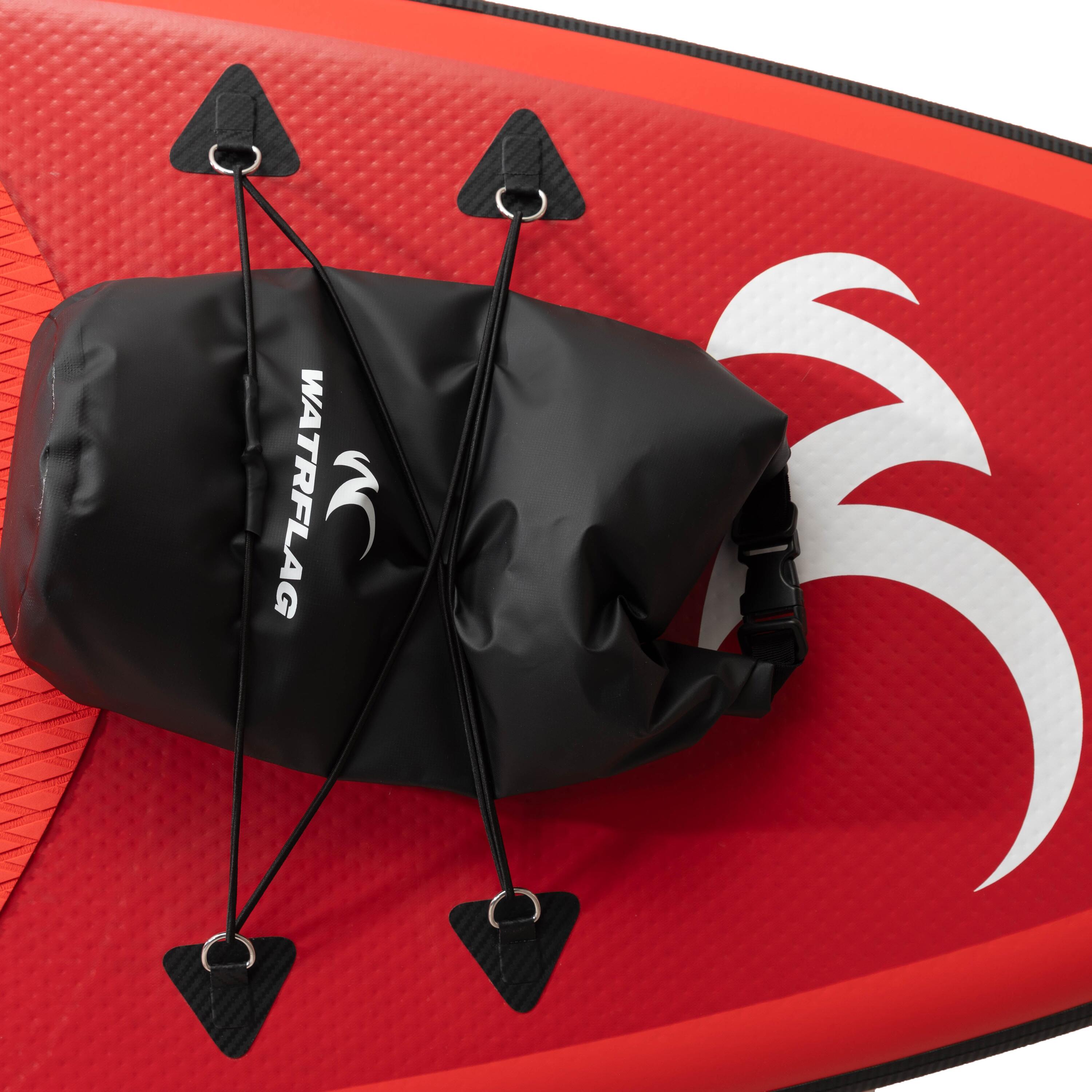 Tavola da SUP gonfiabile WATRFLAG Flow Rosso 10'2” ALLROUND + Borse impermeabili 4/7
