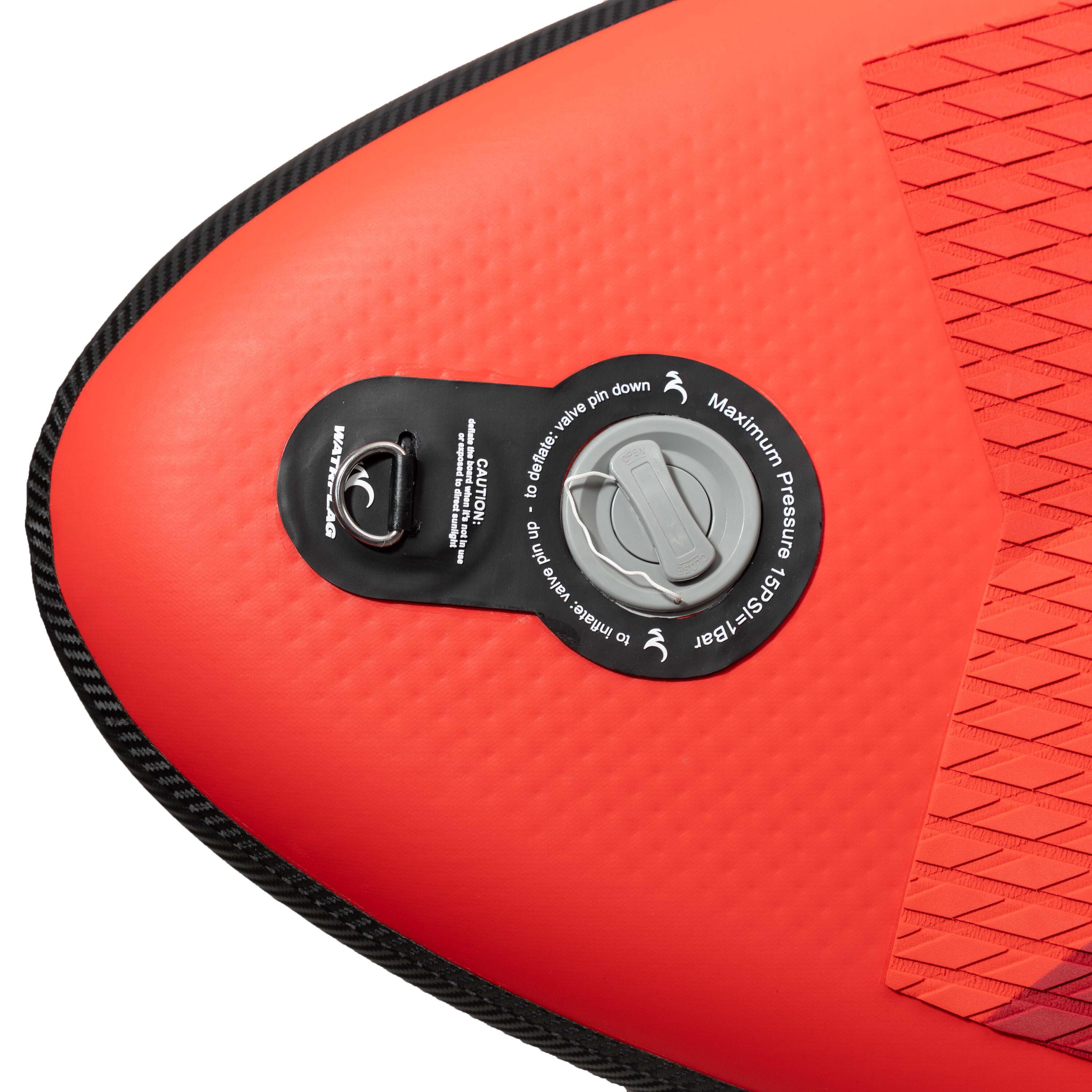 Tavola da SUP gonfiabile WATRFLAG Flow Rosso 10'2” ALLROUND + Borse impermeabili 7/7