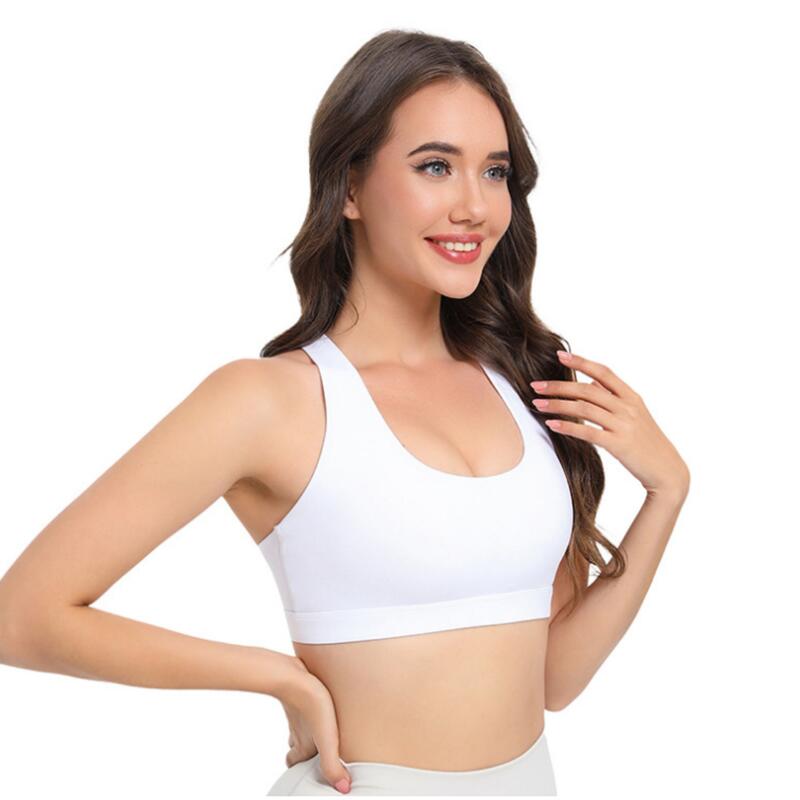 2-Pack White High-Support Shockproof Sports Bra(S Size)