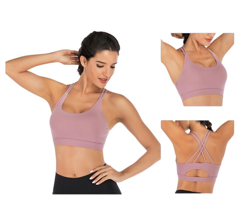 XL Size Purple Elegant Sexy Sports Bra for Women