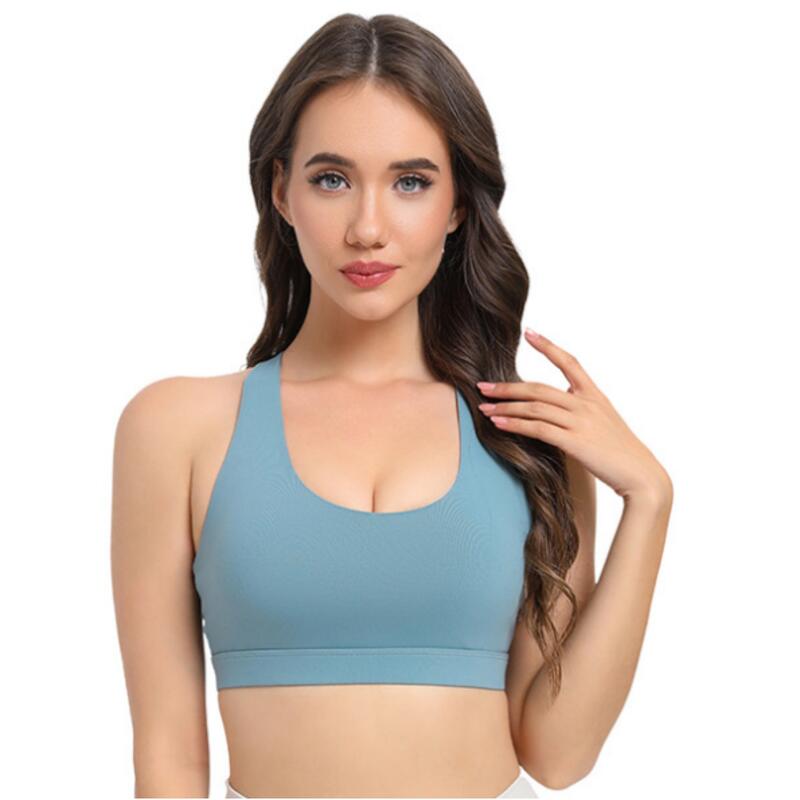 2-Pack Blue High-Support Shockproof Sports Bra(XXL Size)