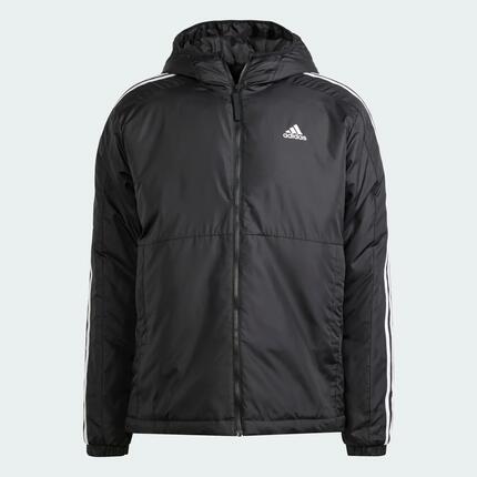 Essentials 3-Streifen Isolierte Kapuzenjacke