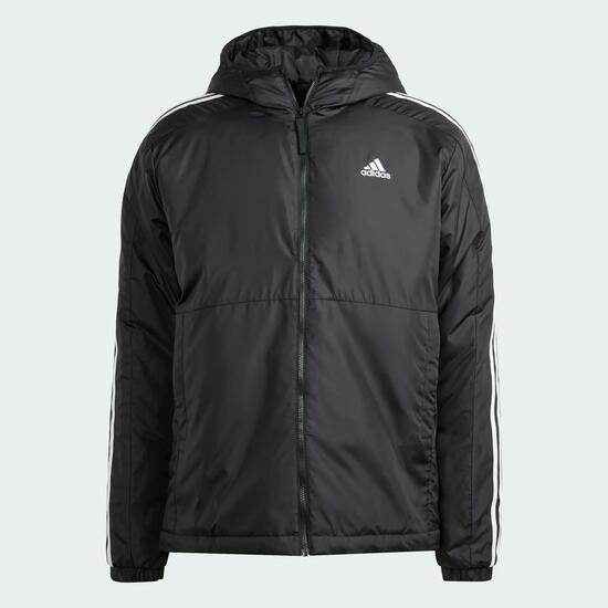 Essentials 3-Streifen Isolierte Kapuzenjacke