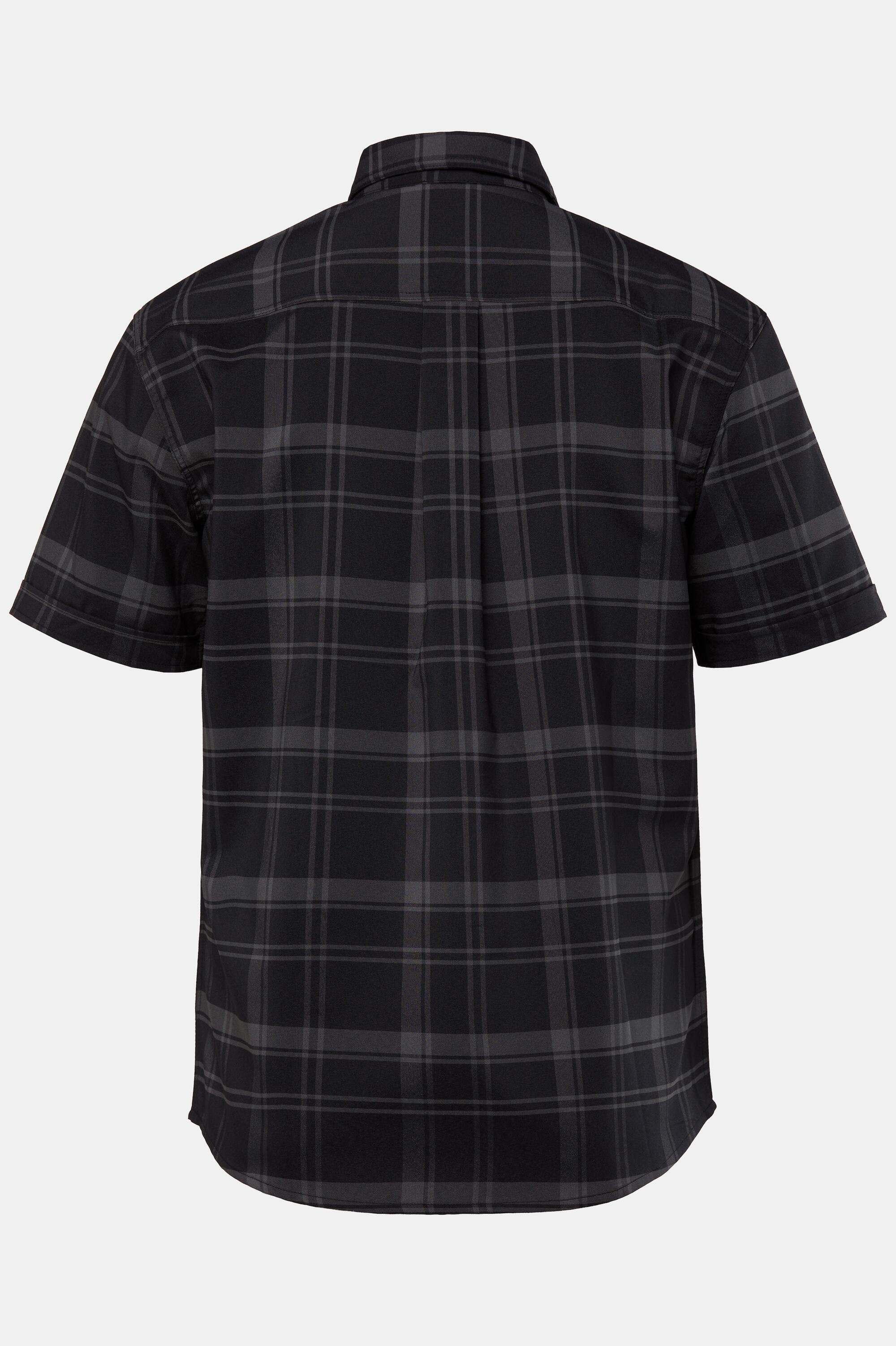 Heren Ruitenshirt FLEXNAMIC® outdoor halflange mouwen modern Fit QuickDry 4/4