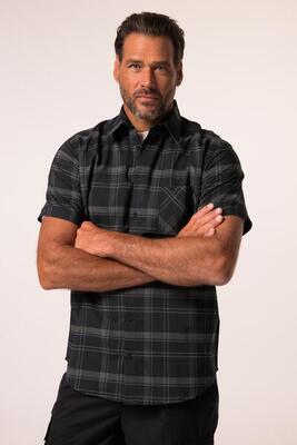 Heren ruitenshirt flexnamic® outdoor halflange mouwen modern fit quickdry