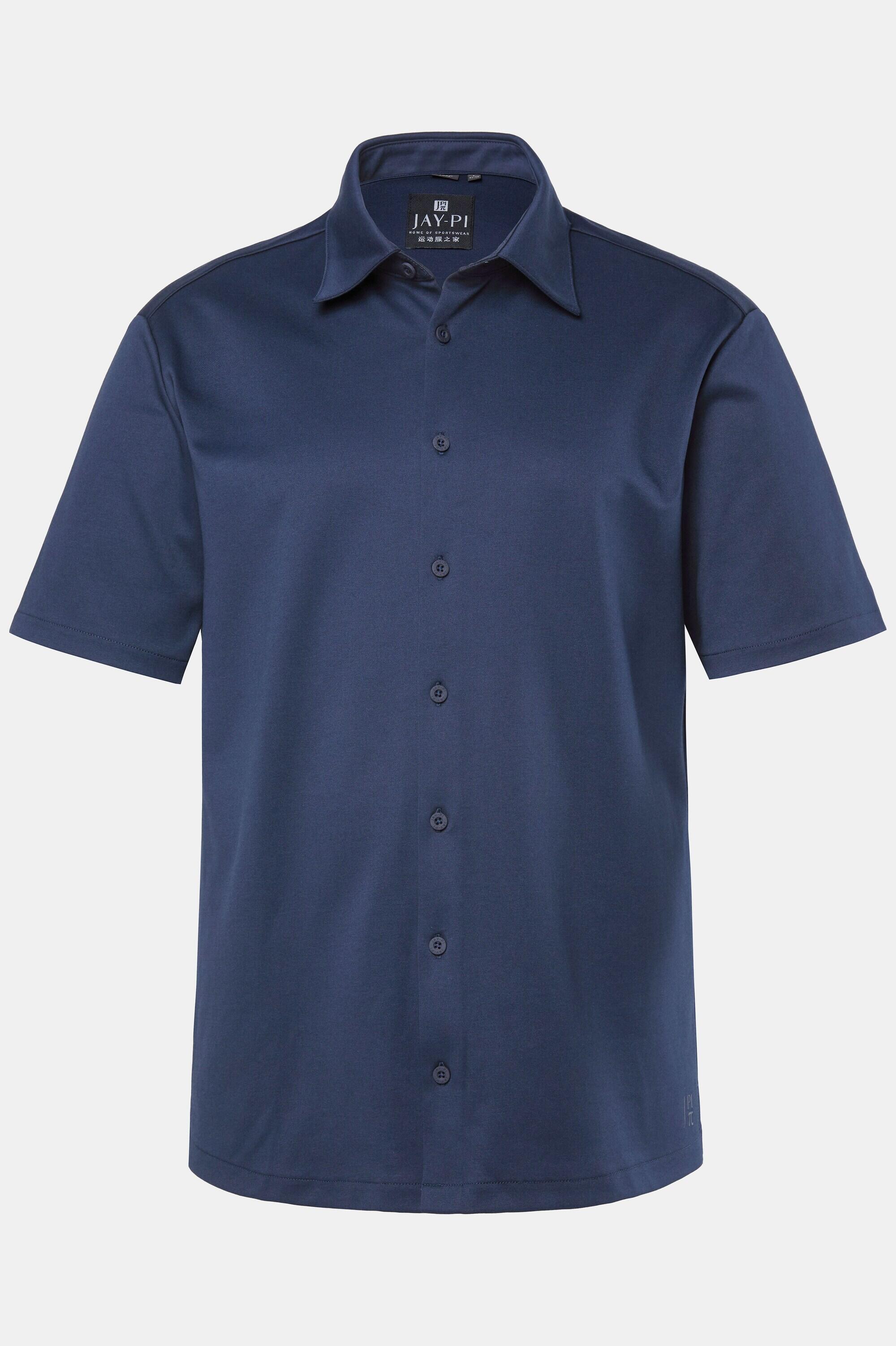 Heren Overhemd outdoor korte mouwen techjersey QuickDry Modern Fit 3/4
