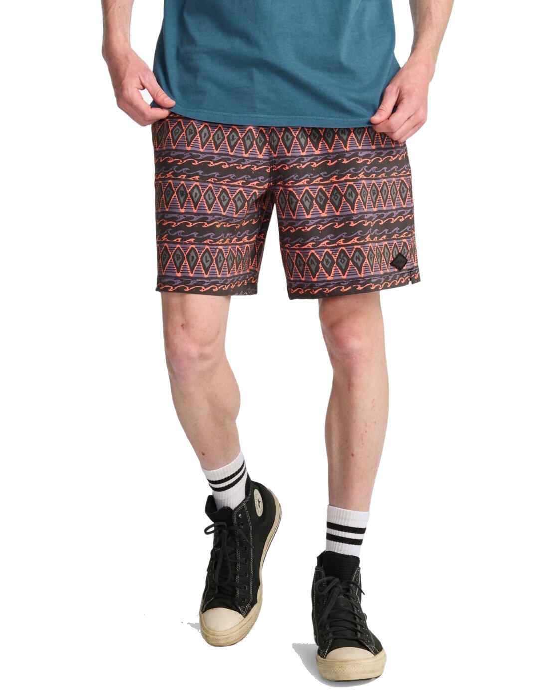 BILLABONG Billabong Badeshorts Wasted Times Layback Black Print 3/3