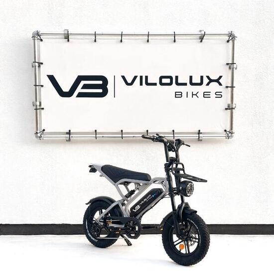 Fatbike V20 MINI met voorrek - Nardo Grey - Rijklaar geleverd