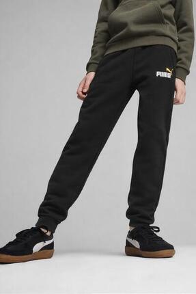 Dziecięce spodnie dresowe bawełniane PUMA ESS Logo 586988-55
