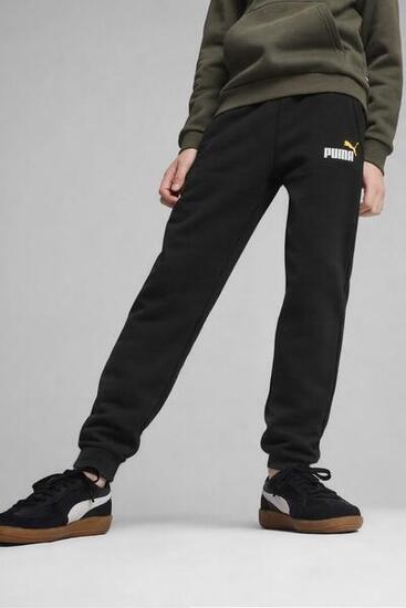 Dziecięce spodnie dresowe bawełniane PUMA ESS Logo 586988-55