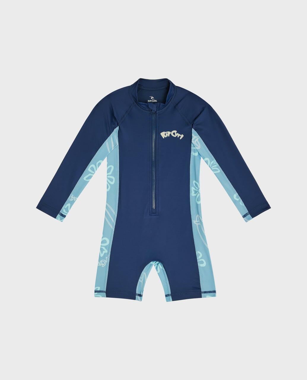 Muta Ragazzo shorty Ride The Wave manches longues - Light Navy 1/4