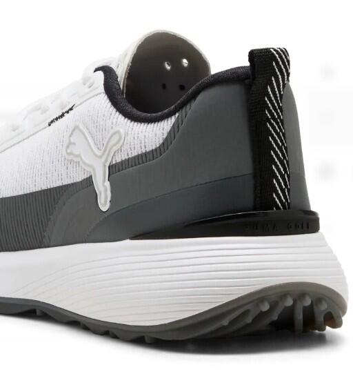 Chaussures de golf Puma Gruve Sport pour hommes, blanches et grises 5/6