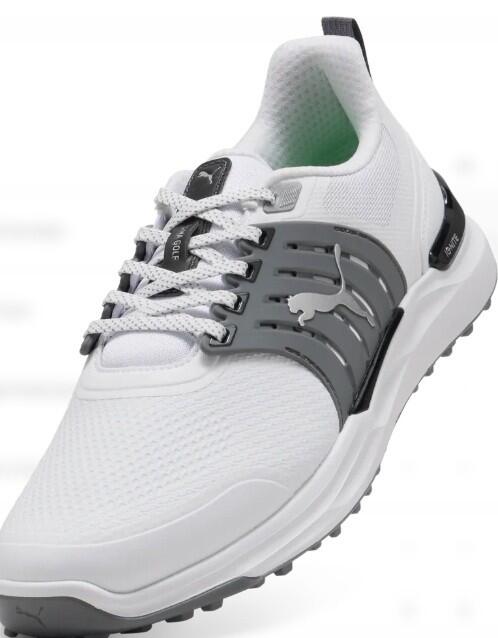 Chaussures de golf pour homme Puma IGNITE Elevate 2, blanches et grises 5/5