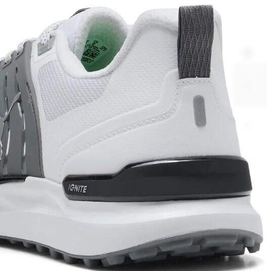 Chaussures de golf pour homme Puma IGNITE Elevate 2, blanches et grises 4/5