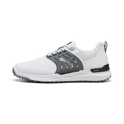 Chaussures de golf pour homme Puma IGNITE Elevate 2, blanches et grises
