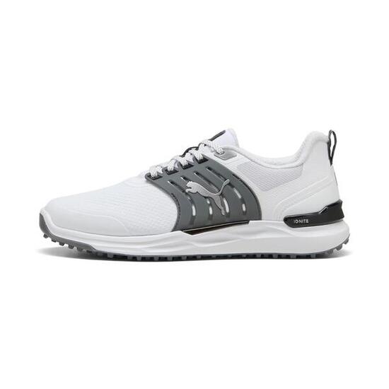 Chaussures de golf pour homme Puma IGNITE Elevate 2, blanches et grises