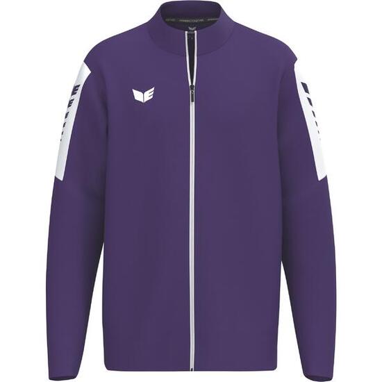 Veste de training Erima Intro violet - coupe droite - zip intégral