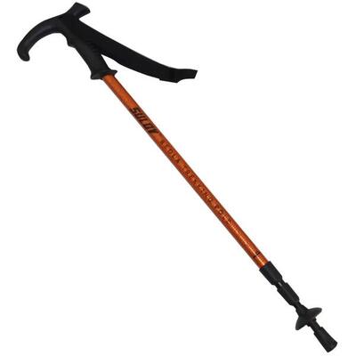 Bastone da passeggio senior Sulov Bedla telescopico 3 sezioni arancione.