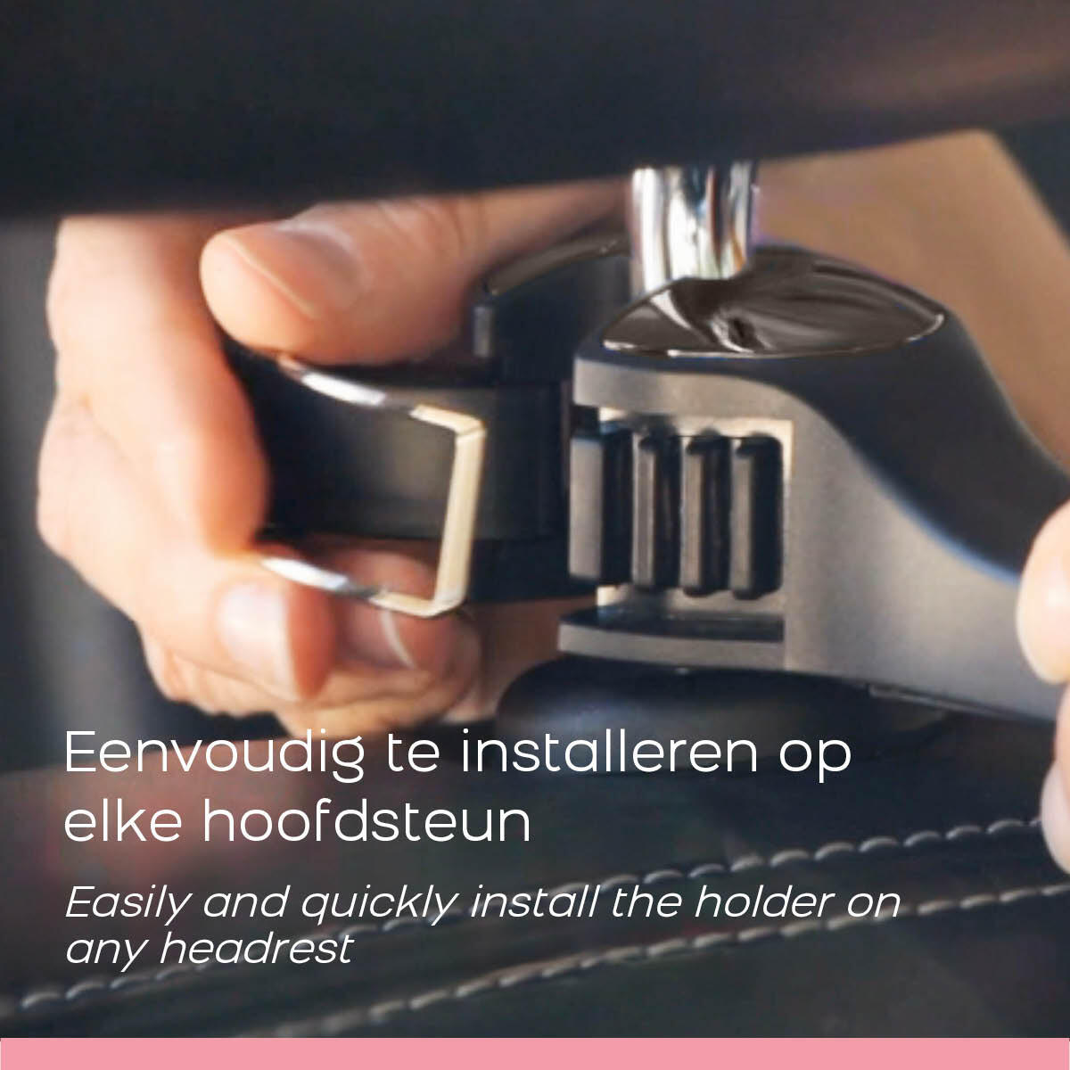 Phoneholder - Supporto smartphone poggiatesta con gancio, set 2 4/5