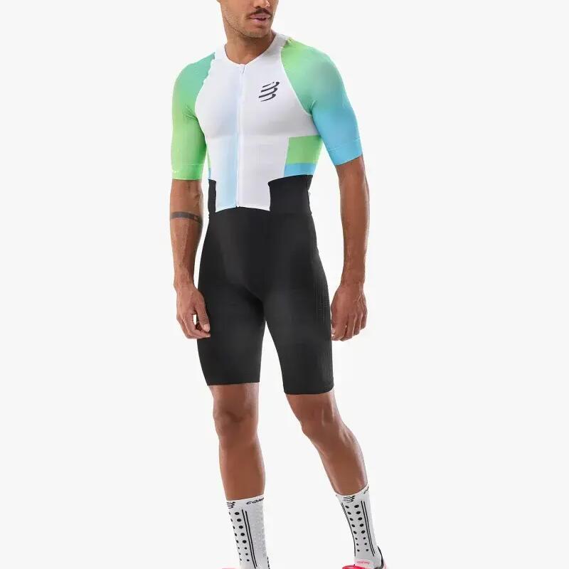 Triathlon Trisuit Men's Compressport Stream SS Trisuit