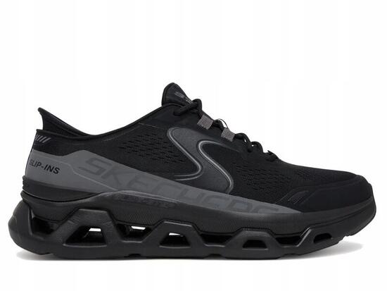 Buty Męskie Skechers Glide-Step Altus Czarne Sportowe Wsuwane