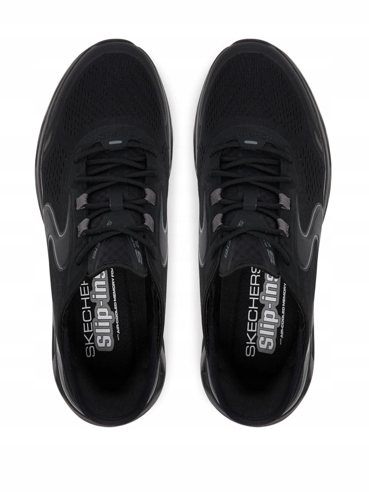 Buty Męskie Skechers Glide-Step Altus Czarne Sportowe Wsuwane 6/7