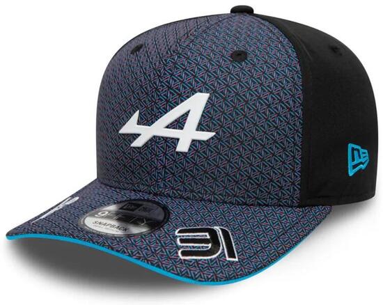 Cappellino New Era 9FIFTY Esteban Ocon Alpine nero e navy