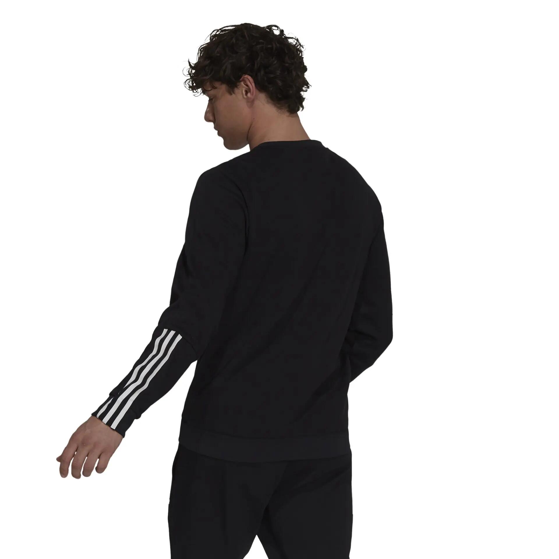 Adidas ESSENTIALS DOUBLE KNIT SWEATSHIRT Czarny XL 2/2
