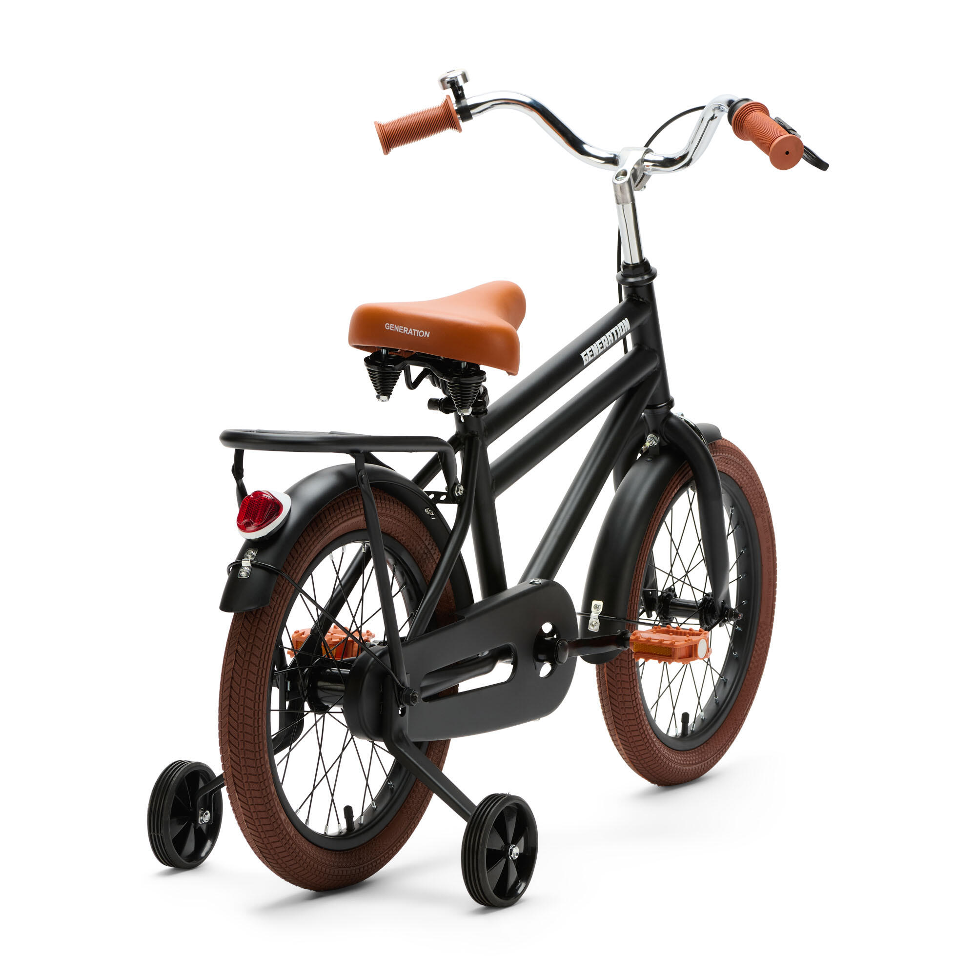Generation City 16 Zoll Mattschwarz – Kinderfahrrad 3/4