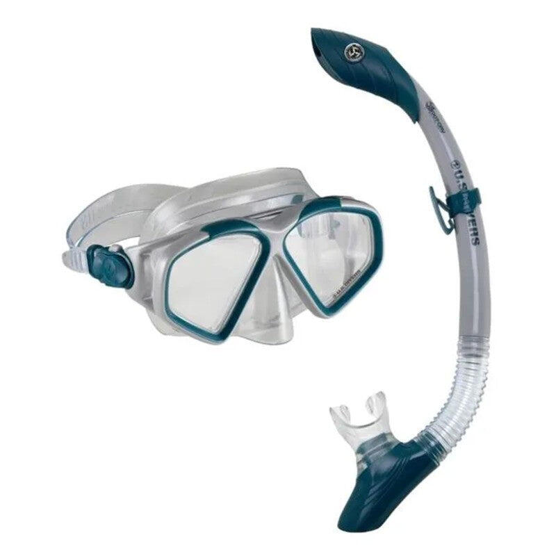 U.S. Divers Conjunto Cozumel Snorkel y Aletas Gris/Azul 36/39 4/4