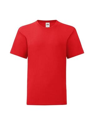 Fruit of the loom kids iconic 150 t-shirt meisjes rood