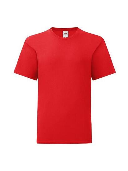 Fruit Of The Loom Iconic 150 T-shirt dla dziewczynki, 3-4 lata, czerwony