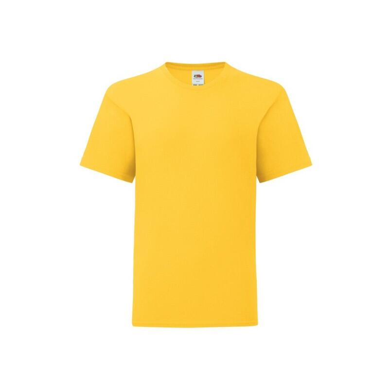 T-shirt ragazza Fruit of the Loom Iconic 150 T rossa 6/7
