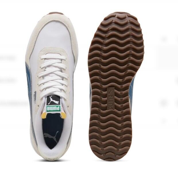 Chaussures de golf pour homme Puma Helsinki G, beige et bleu 3/6
