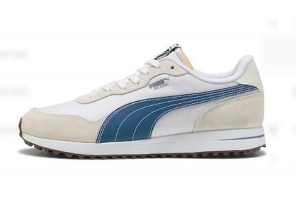 Chaussures de golf pour homme Puma Helsinki G, beige et bleu