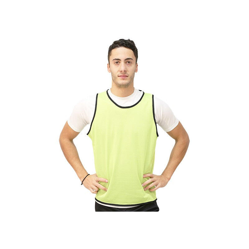 Plastron d'entraînement réversible Unisex Noir/Jaune Fluo JUNIOR 2/7