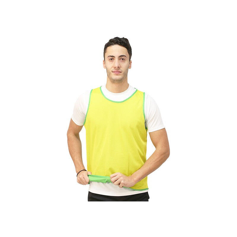 Plastron d'entraînement réversible Unisex Noir/Jaune Fluo JUNIOR 4/7