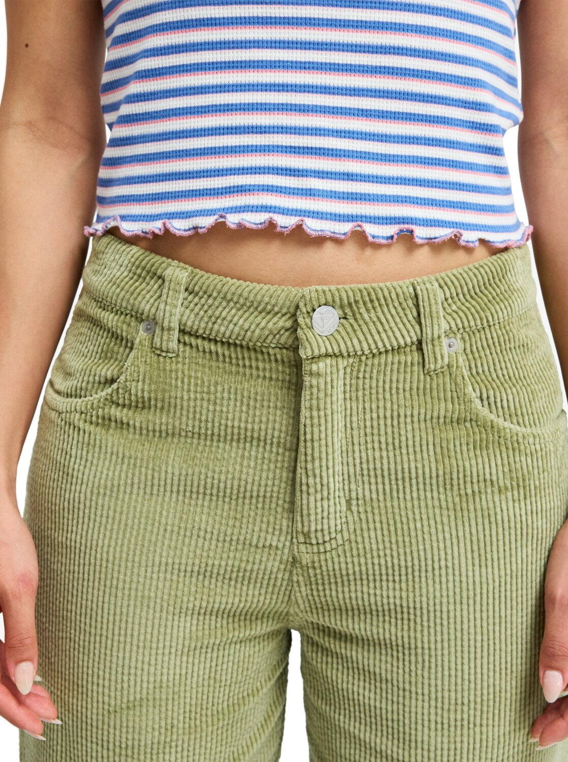 ROXY Roxy Damen Kordhose Dawn Patrol Corduroy Oil Green 3/3